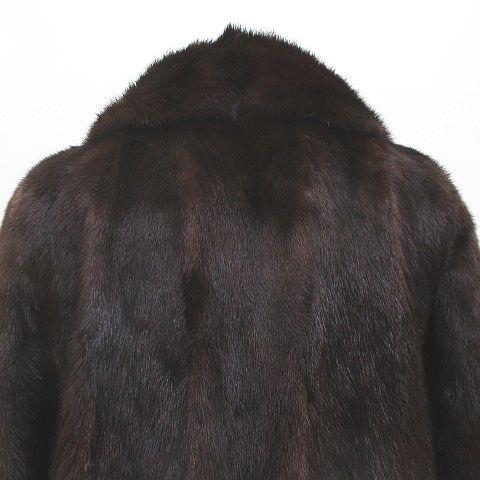 サガミンク SAGA MINK ミンクファー 毛皮 コート 11 茶系 ブラウン