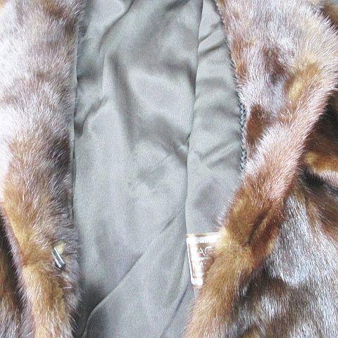サガミンク SAGA MINK ミンクファー 毛皮 コート 11 茶系 ブラウン