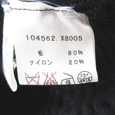 GUCCI（グッチ） 長袖 ニット セーター 黒系 ブラック リボン 毛