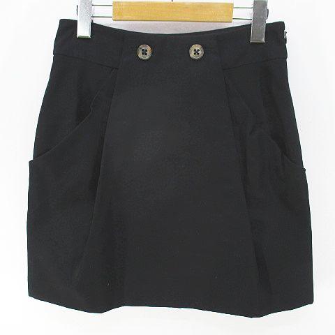 最終価格！！アルチビオ　ブラック台形スカート　サイズ40 新品未使用★ reonard_1-240001186273