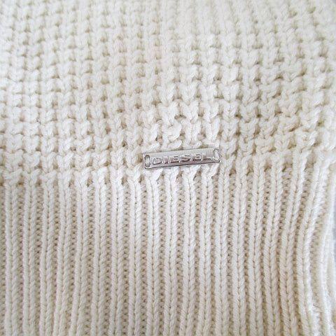 DIESEL / ニット・セーター(厚手)/XXL/コットン/GRY/無地/A62226170 DIESEL（ディーゼル） DIESEL A62226170 長袖 ニット セーター 白系