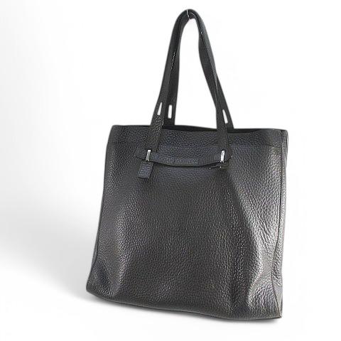 FURLA フルラ トートバッグ シルバー金具 レザー グレー