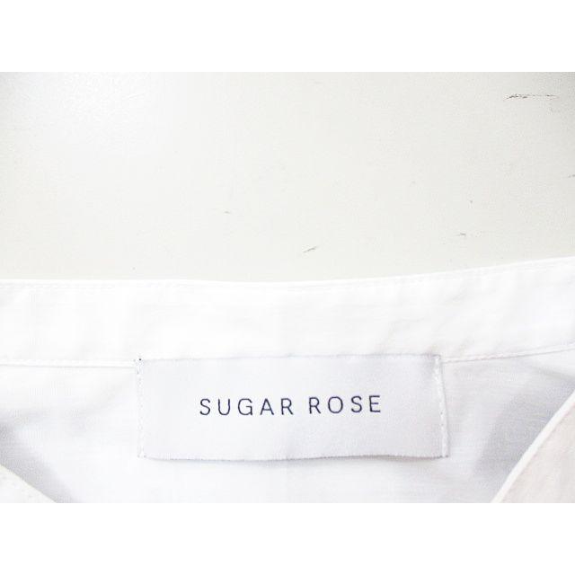 シュガーローズ Sugar Rose 五分袖 シャツ ブラウス ニット ベスト付 F 