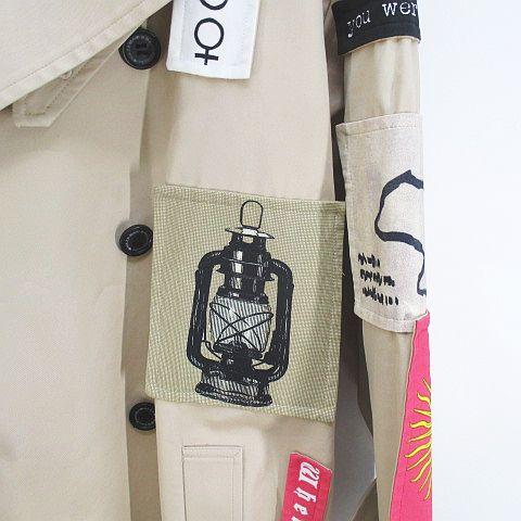 ハザマ ha|za|ma hazama 祈跡的軌跡のトレンチコート ベージュ系