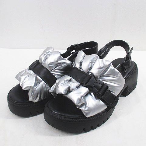 【美品】STACCATO スタッカート ビジュー サンダル 羊革 23cm STACCATO - STACCATOビジューサンダルの通販 by rein's