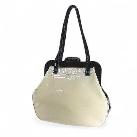 ルルギネス LULU GUINNESS ショルダーバッグ ガマ口 バイカラー 