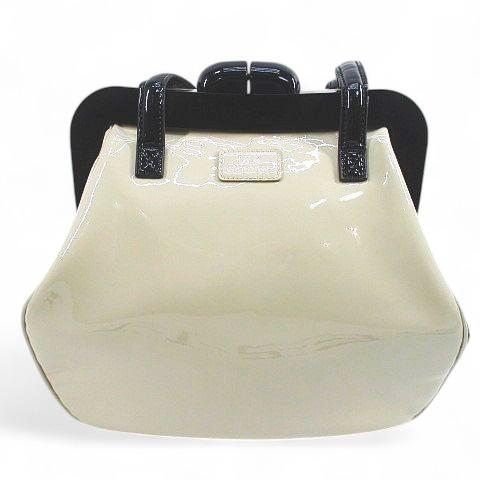 ルルギネス LULU GUINNESS ショルダーバッグ ガマ口 バイカラー 