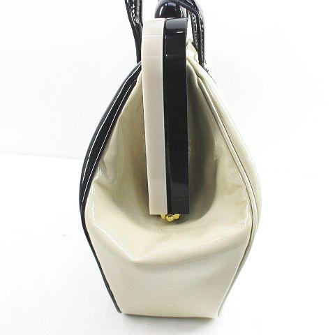 ルルギネス LULU GUINNESS ショルダーバッグ ガマ口 バイカラー 