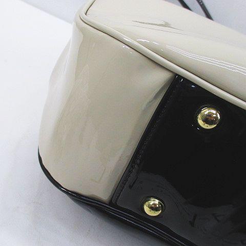 ルルギネス LULU GUINNESS ショルダーバッグ ガマ口 バイカラー 