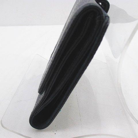 CHANEL（シャネル） キャビアスキン Wホック 2つ折り財布 ココマーク