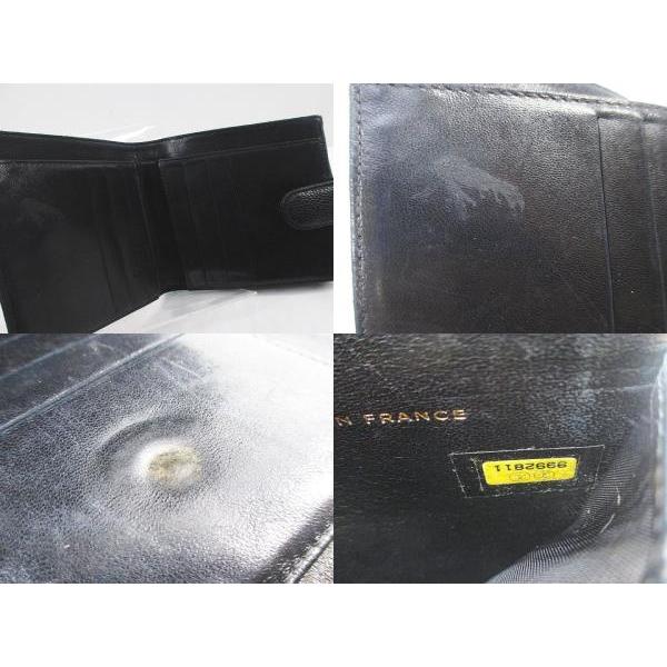 CHANEL（シャネル） キャビアスキン Wホック 2つ折り財布 ココマーク