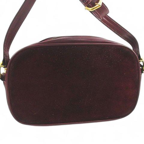 Cartier カルティエショルダーバッグボルドーヴィンテージスエード