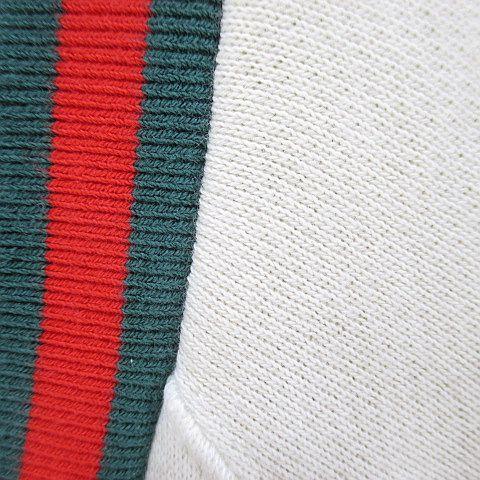 【中古】グッチ GUCCI 688203 XJD43 リバーシブル カーディガン 厚手 M 白系 オフホワイト イタリア製 総柄 メンズ GUCCI（グッチ） GUCCI 688203 XJD43 リバーシブル カーディガン 厚手