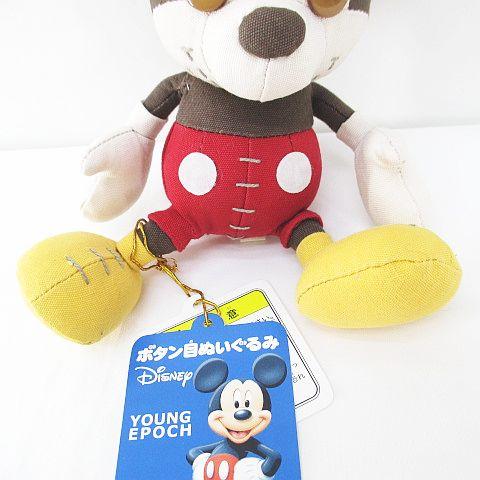 ディズニー Disney ミッキーマウス ボタン目ぬいぐるみ タグ付 その他