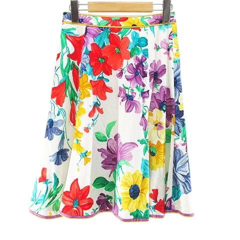 LEONARD（レオナール） LEONARD FASHION PARIS 花柄 膝丈 フレア  