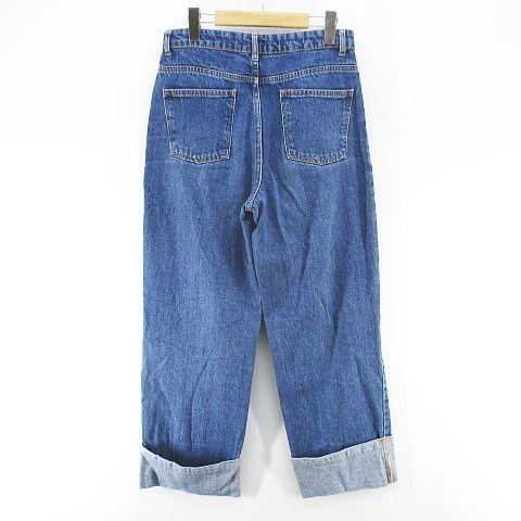 ZARA ザラ デニムパンツ ジーンズ ワイドパンツ ジップフライ 38