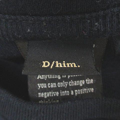 ダブルスタンダードクロージング　ロンT ブラック D／him ディーヒム ダブルスタンダードクロージングメンズ 天竺