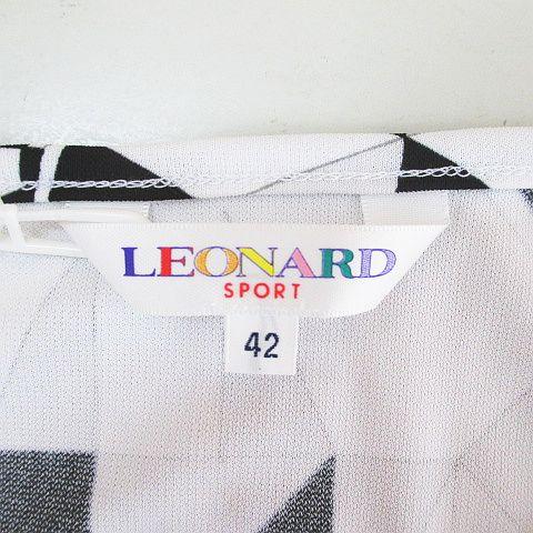 未使用品 レオナールスポーツ LEONARD SPORT ジオメトリック柄