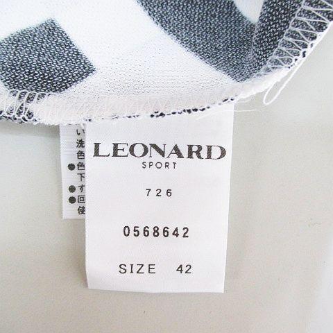 未使用品 レオナールスポーツ LEONARD SPORT ジオメトリック柄