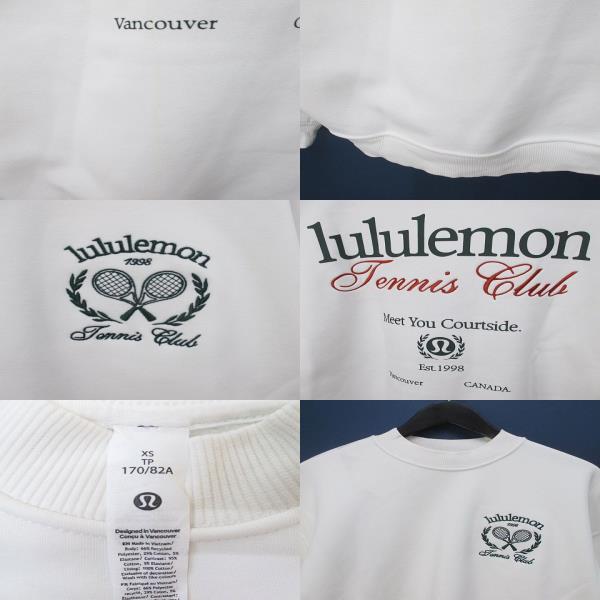 ルルレモン lululemon テニスクラブ 長袖 スウェット トレーナー XS
