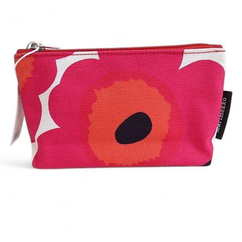 【新品 未使用】marimekko ウニッコ コスメティックバッグ ポーチ マチ マリメッコ」大好きな「ウニッコ」柄のバニティポーチ コスメ
