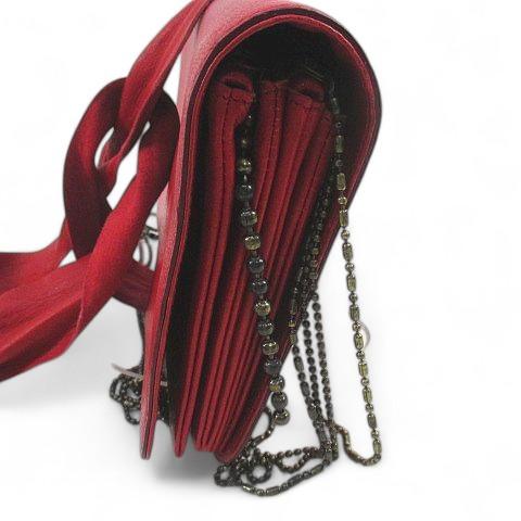sissirossi シシロッシ ショルダーバッグ チェーン レッド 赤 レザー 