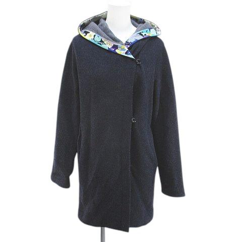 【中古】レオナールスポーツ LEONARD SPORT 0547221  長袖 ロングカーディガン ニット 38 紺系 ネイビー 日本製 レオナールスポーツ LEONARD SPORT 0547221 長袖 ロングカーディガン