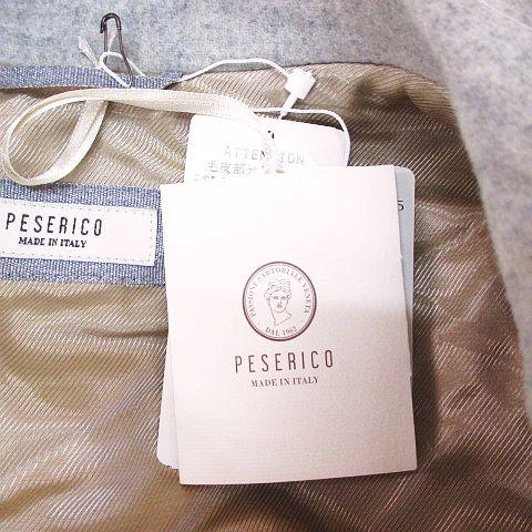 未使用品 ペセリコ PESERICO チェスターコート ロング丈 38 灰系
