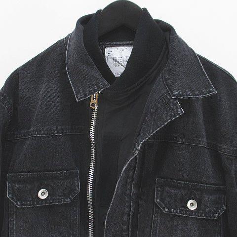 サカイ sacai Denim x Nylon Twill Jacket ドッキングデニム