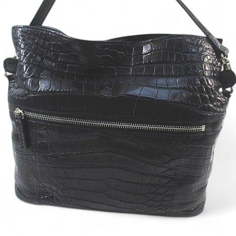 alumuco アルムコ C-4733 トートバッグ ブラック 黒系 クロコダイル
