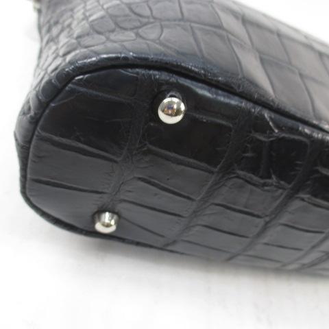 alumuco アルムコ C-4733 トートバッグ ブラック 黒系 クロコダイル