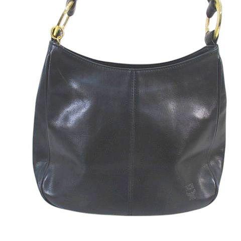 エムシーエム MCM ワンショルダーバッグ ゴールド金具 ブラック 黒系 