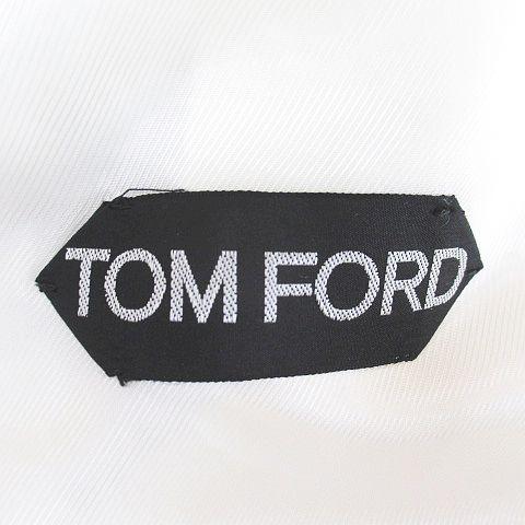 【中古】トムフォード TOM FORD GI1830 T11133 ジャケット 前開き 38 白系 ホワイト イタリア製 毛 ウール 裏地 無地 トムフォード TOM FORD GI1830 T11133 ジャケット 前開き 38 白系