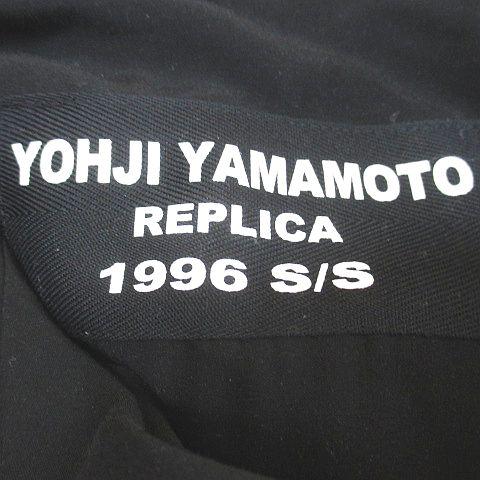 【中古】ヨウジヤマモトプールオム YOHJI YAMAMOTO POUR HOMME 96SS復刻 REPLICA 花と少年 長袖 ロングシャツ 2 黒 ヨウジヤマモトプールオム YOHJI YAMAMOTO POUR HOMME 96SS復刻