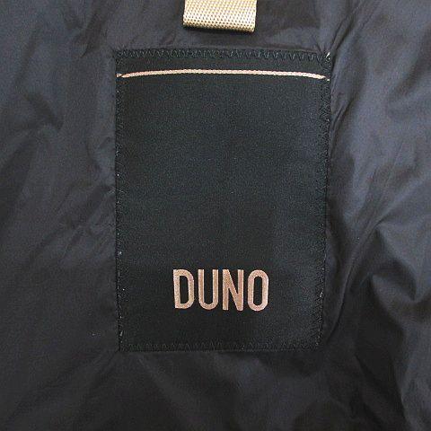 デュノ DUNO ダウン パーカー ジャケット 40 黒系 ブラック ダブル