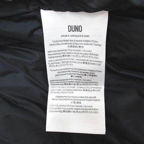 デュノ DUNO ダウン パーカー ジャケット 40 黒系 ブラック ダブル