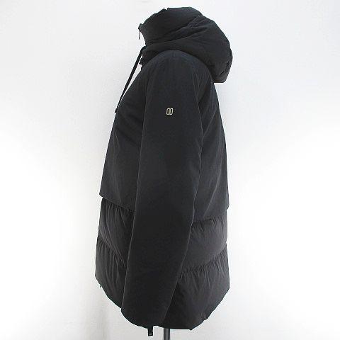 デュノ DUNO ダウン パーカー ジャケット 40 黒系 ブラック ダブル