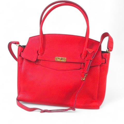 【中古】COCOCELUX GOLD ココセリュックスゴールドトートバッグ ハンド ショルダー 2WAY レッド 赤  レザー COCOCELUX GOLD ココセリュックスゴールドトートバッグ ハンド