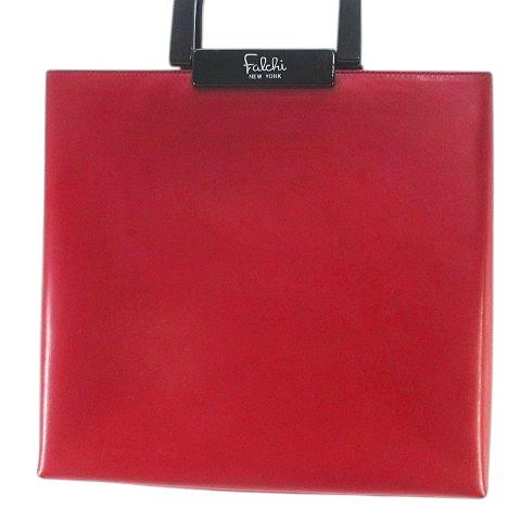 falchi new york ファルチニューヨーク トートバッグ レッド 赤 レザー 