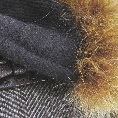 エルマノシェルビーノ ERMANNO SCERVINO ヘリンボーン柄 ロングコート