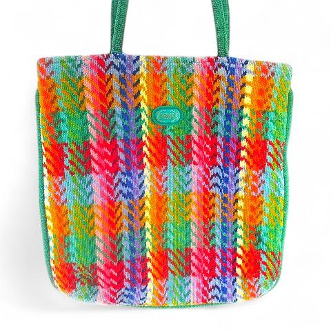 フェイラー FEILER トートバッグ ニット柄 シュニール織 マルチカラー
