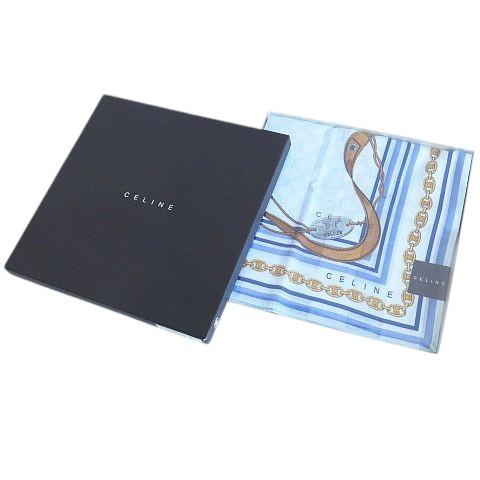 CELINE（セリーヌ） 未使用品 スカーフ チェーン柄 ホースビット 総柄