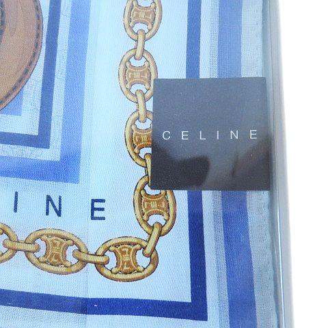 CELINE（セリーヌ） 未使用品 スカーフ チェーン柄 ホースビット 総柄