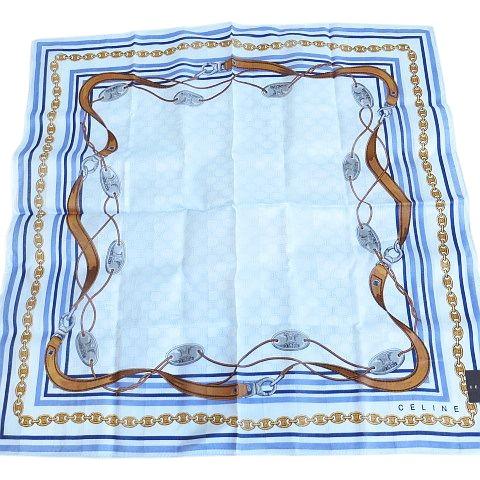 CELINE（セリーヌ） 未使用品 スカーフ チェーン柄 ホースビット 総柄