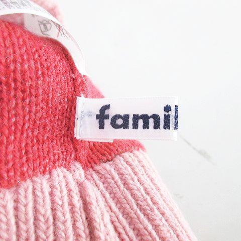 ファミリア Familiar ニット帽 ニットキャップ 帽子 003 ピンク系