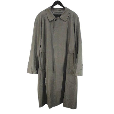 【中古】バーバリー ロンドン BBB55-566-78 / BBB5 ステンカラーコート ロング 94-175-6 カーキ 無地 比翼 ライナー付 バーバリー ロンドン BURBERRY LONDON BBB55-566-78 / BBB5 ステン