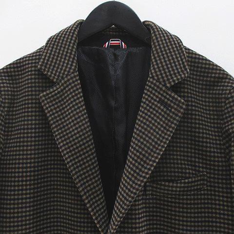 ビームスハート BEAMS HEART チェック柄 チェスターコート ミドル丈 M