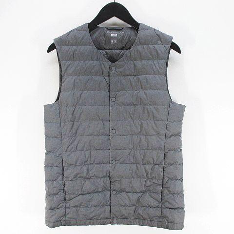ユニクロ（UNIQLO） ウルトラ ライト ダウン ベスト ジャケット S 灰系