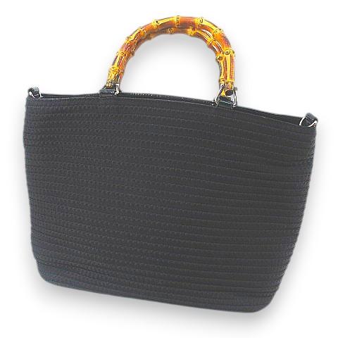 【中古】グッチ GUCCI トートバッグ 000 1998 0540 バンブーバッグ ハンドバッグ ブラック 黒系 キャンバス レザー GUCCI（グッチ） トートバッグ 000 1998 0540 バンブーバッグ