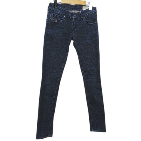 DIESEL（ディーゼル） スキニージーンズ 25 紺系 ネイビー ローライズ 